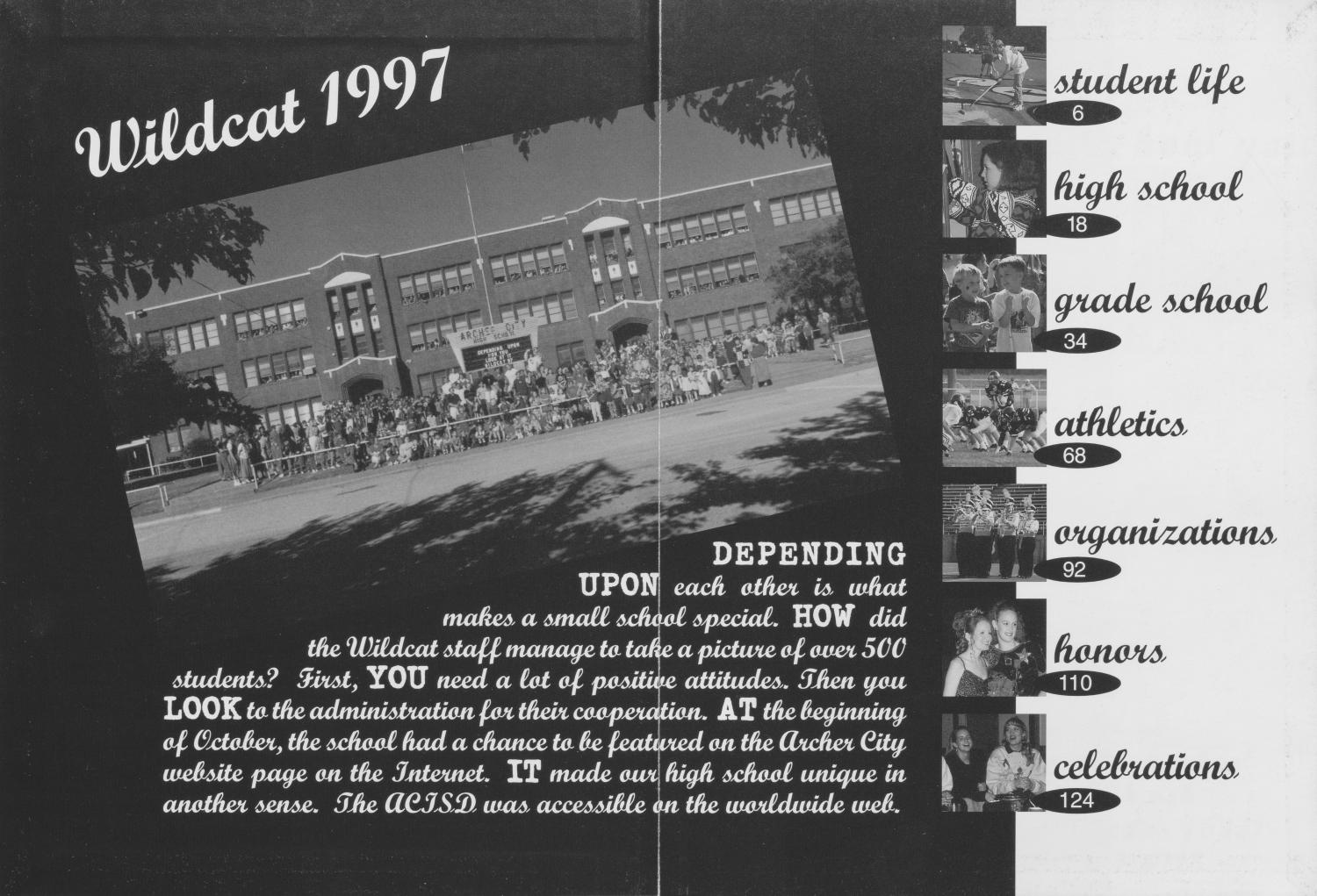 The Wildcat, Yearbook of Archer City Schools, 1997
                                                
                                                    None
                                                