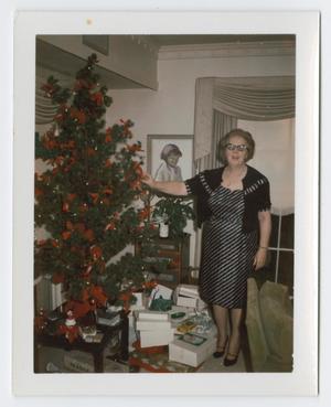 [Photograph of Helen Corbitt during Christmas]