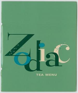 [Menu: Zodiac Tea Menu]