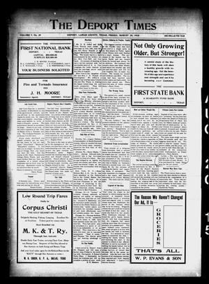 The Deport Times (Deport, Tex.), Vol. 7, No. 29, Ed. 1 Friday, August 20, 1915