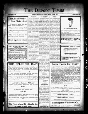 The Deport Times (Deport, Tex.), Vol. 9, No. 25, Ed. 1 Friday, July 20, 1917