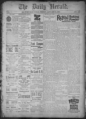 Primary view of object titled 'The Daily Herald (Brownsville, Tex.), Vol. 5, No. 162, Ed. 1, Friday, January 8, 1897'.