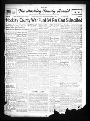 The Hockley County Herald (Levelland, Tex.), Vol. 20, No. 15, Ed. 1 Thursday, November 11, 1943