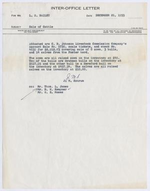 [Letter from J. M. Schrum to L. H. Bailey, December 21, 1955]