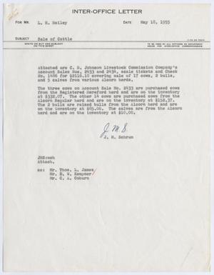 [Letter from J. M. Schrum to L. H. Bailey, May 18, 1955]