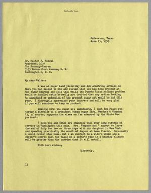[Letter from I. H. Kempner to Walter F. Woodul, June 23, 1955]