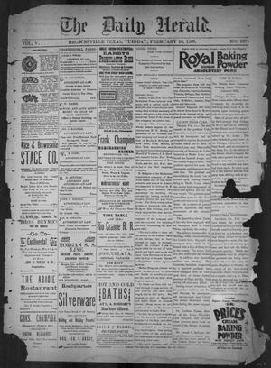 The Daily Herald (Brownsville, Tex.), Vol. 5, No. 195, Ed. 1, Tuesday, February 16, 1897