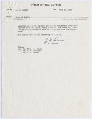[Letter from J. M. Schrum to L. H. Bailey, July 20, 1955]