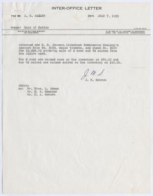 [Letter from J. M. Schrum to L. H. Bailey, July 7, 1955]