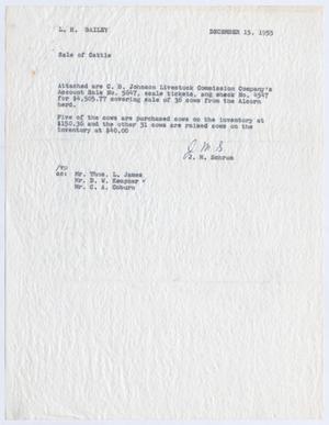 [Letter from J. M. Schrum to L. H. Bailey, December 15, 1955]