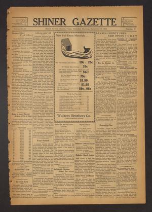 Shiner Gazette (Shiner, Tex.), Vol. 43, No. 37, Ed. 1 Thursday, September 10, 1936