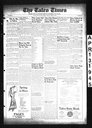 The Talco Times (Talco, Tex.), Vol. 10, No. 9, Ed. 1 Friday, April 13, 1945