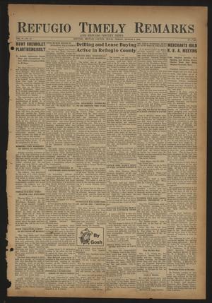 Refugio Timely Remarks and Refugio County News (Refugio, Tex.), Vol. 5, No. 41, Ed. 1 Friday, August 4, 1933