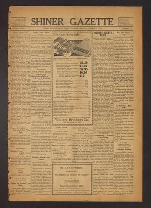 Shiner Gazette (Shiner, Tex.), Vol. 43, No. 43, Ed. 1 Thursday, October 22, 1936