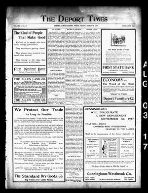 The Deport Times (Deport, Tex.), Vol. 9, No. 27, Ed. 1 Friday, August 3, 1917