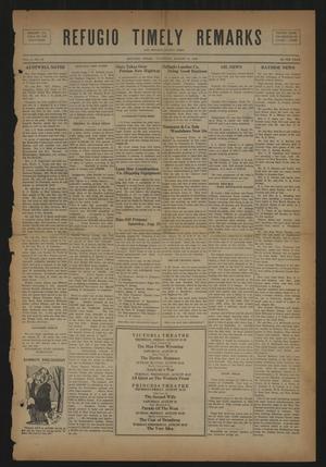 Refugio Timely Remarks and Refugio County News (Refugio, Tex.), Vol. 2, No. 43, Ed. 1 Thursday, August 21, 1930
