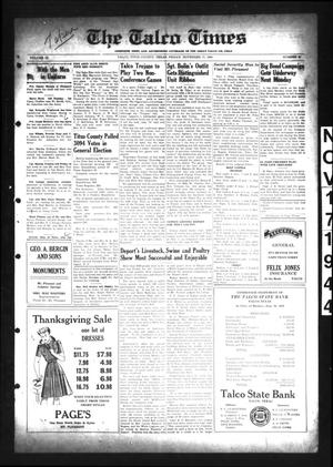 The Talco Times (Talco, Tex.), Vol. 9, No. 40, Ed. 1 Friday, November 17, 1944