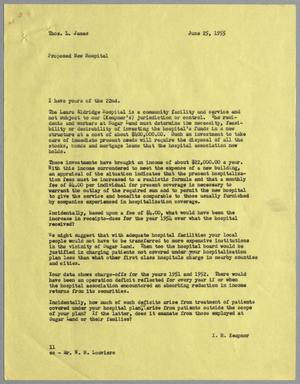 [Letter from I. H. Kempner to Thomas L. James, June 25, 1955]