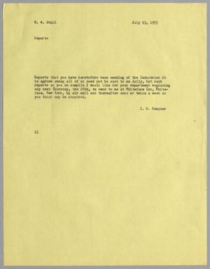 [Letter from I. H. Kempner to G. A. Stirl, July 23, 1955]
