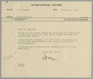 [Letter from Thomas L. James to I. H. Kempner, January 17, 1955]