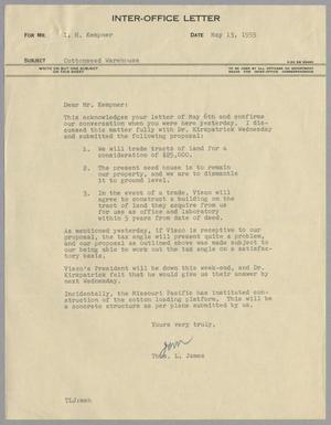 [Letter from Thomas L. James to I. H. Kempner, May 13, 1955]
