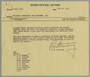 [Letter from R. M. Armstrong to Herman Lurie, May 3, 1955]