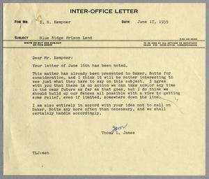 [Letter from Thomas L. James to I. H. Kempner, June 17, 1955]