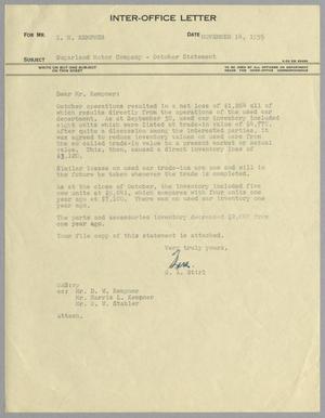 [Letter from G. A. Stirl to I. H. Kempner, November 14, 1955]