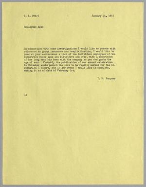 [Letter from I. H. Kempner to G. A. Stirl, January 31, 1955]