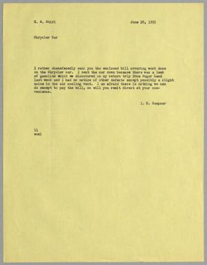 [Letter from I. H. Kempner to G. A. Stirl, June 28, 1955]