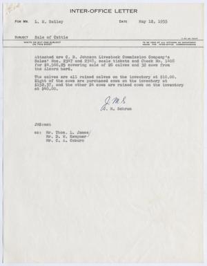 [Letter from J. M. Schrum to L. H. Bailey, May, 12, 1955]