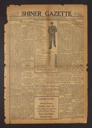 Shiner Gazette (Shiner, Tex.), Vol. 44, No. 38, Ed. 1 Thursday, September 23, 1937