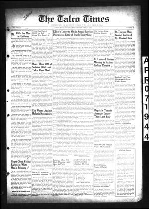 Primary view of object titled 'The Talco Times (Talco, Tex.), Vol. 9, No. 8, Ed. 1 Friday, April 7, 1944'.