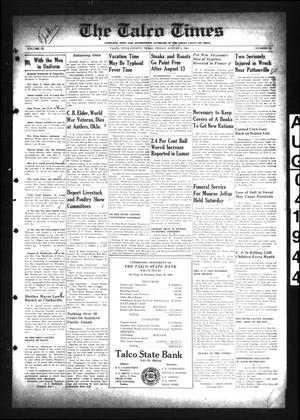 Primary view of object titled 'The Talco Times (Talco, Tex.), Vol. 9, No. 25, Ed. 1 Friday, August 4, 1944'.