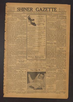 Shiner Gazette (Shiner, Tex.), Vol. 43, No. 47, Ed. 1 Thursday, November 19, 1936