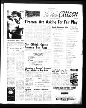 Primary view of object titled 'The Waco Citizen (Waco, Tex.), Vol. 27, No. 34, Ed. 1 Friday, May 6, 1960'.