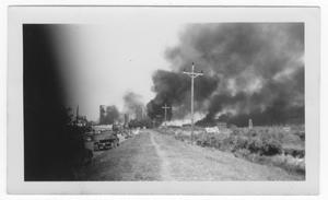[Smoke coming from the port area and refinery structures during the 1947 Texas City Disaster]