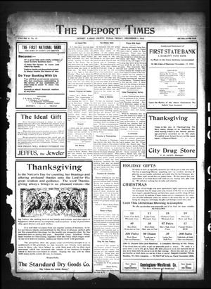 The Deport Times (Deport, Tex.), Vol. 8, No. 42, Ed. 1 Friday, December 1, 1916
