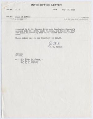[Letter from J. M. Schrum to L. H. Bailey, May 17, 1955]