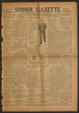 Primary view of object titled 'Shiner Gazette (Shiner, Tex.), Vol. 44, No. 13, Ed. 1 Thursday, April 1, 1937'.