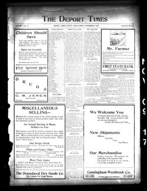 The Deport Times (Deport, Tex.), Vol. 9, No. 41, Ed. 1 Friday, November 9, 1917