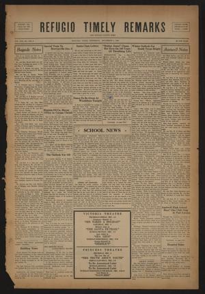 Refugio Timely Remarks and Refugio County News (Refugio, Tex.), Vol. 3, No. 6, Ed. 1 Thursday, December 4, 1930
