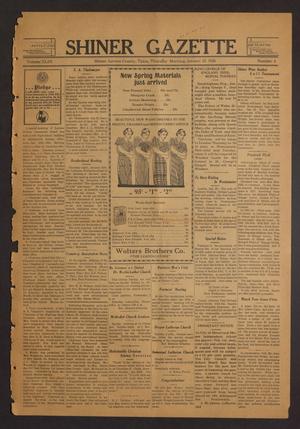 Primary view of object titled 'Shiner Gazette (Shiner, Tex.), Vol. 43, No. 4, Ed. 1 Thursday, January 23, 1936'.