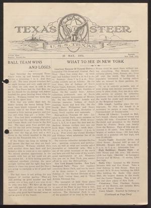 Primary view of object titled 'The Texas Steer (U. S. S. Texas), Vol. 5, No. 26, Ed. 1 Saturday, May 26, 1934'.