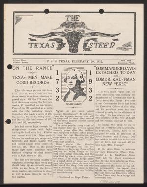 Primary view of object titled 'The Texas Steer (U. S. S. Texas), Vol. 3, No. 20, Ed. 1 Saturday, February 20, 1932'.