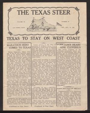 Primary view of object titled 'The Texas Steer (U. S. S. Texas), Vol. 3, No. 4, Ed. 1 Saturay, October 31, 1931'.