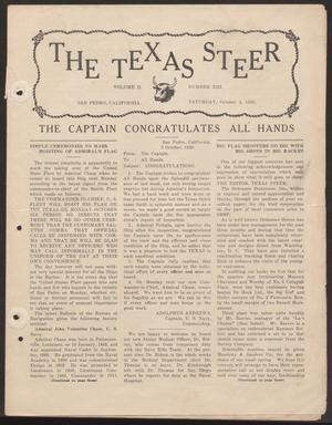 The Texas Steer (U. S. S. Texas), Vol. 2, No. 13, Ed. 1 Saturday, October 4, 1930