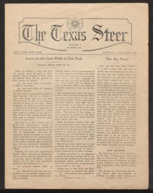 Primary view of object titled 'The Texas Steer (U. S. S. Texas), Vol. 1, No. 7, Ed. 1 Saturday, December 8, 1928'.