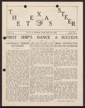 Primary view of object titled 'The Texas Steer (U. S. S. Texas), Vol. 3, No. 18, Ed. 1 Saturday, January 30, 1932'.