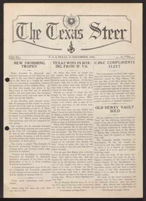 The Texas Steer (U. S. S. Texas), Vol. 5, No. 3, Ed. 1 Saturday, November 18, 1933